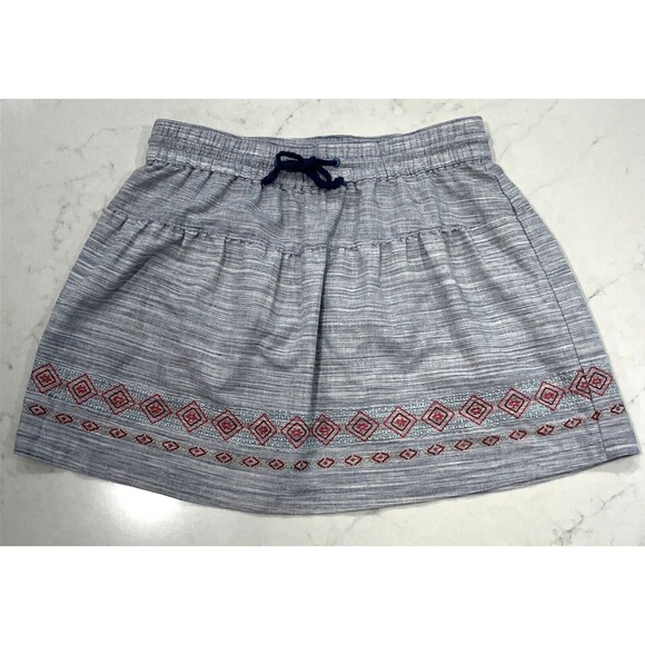 Woolrich Pants - WOOLRICH EMBROIDERED WOMENS SKIRT SKORT Inner SHORTS SIZE S Pull On Drawstring
